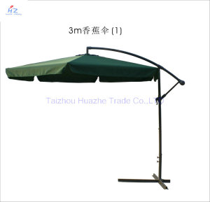 10ft Banana Umbrella with Flap Garden Umbrella Parasol Outdoor Umbrella