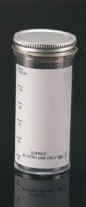 FDA Registered and CE Approved 150ml Sample Containers with Metal Cap and Plain Label